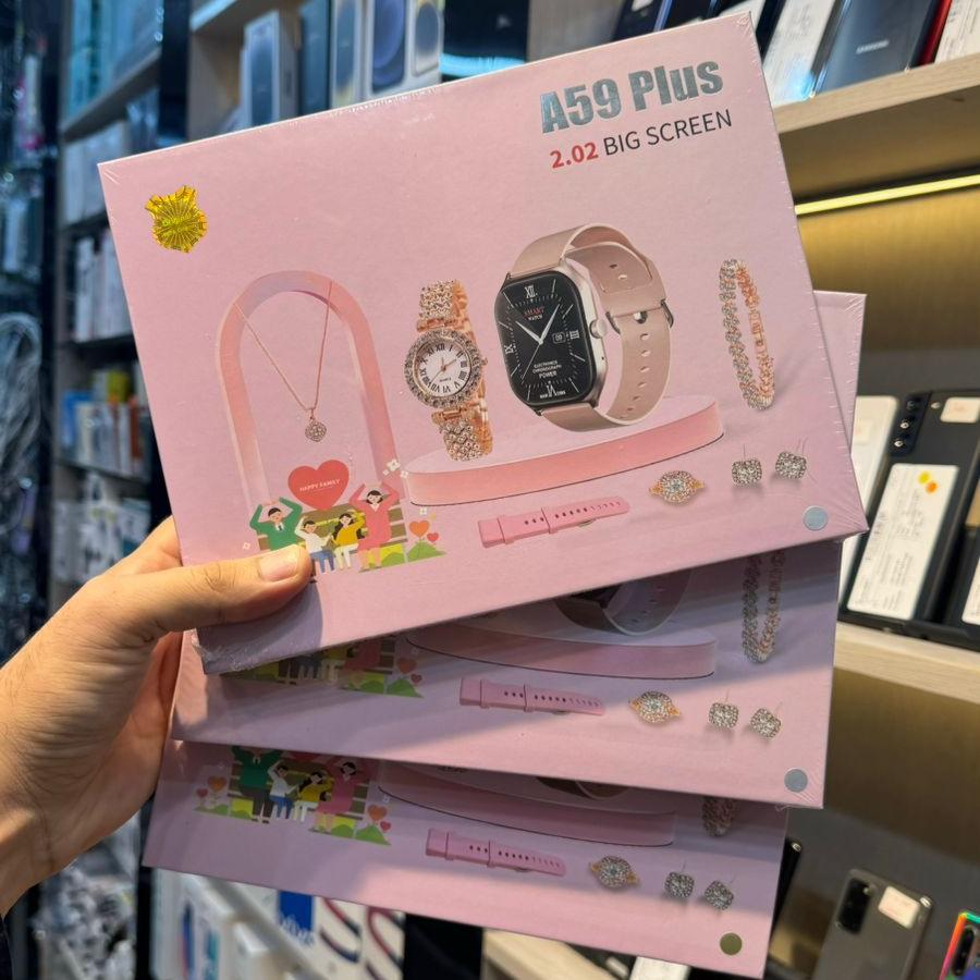 A59 Plus 6-in-1 Ladies Smart Watch Set