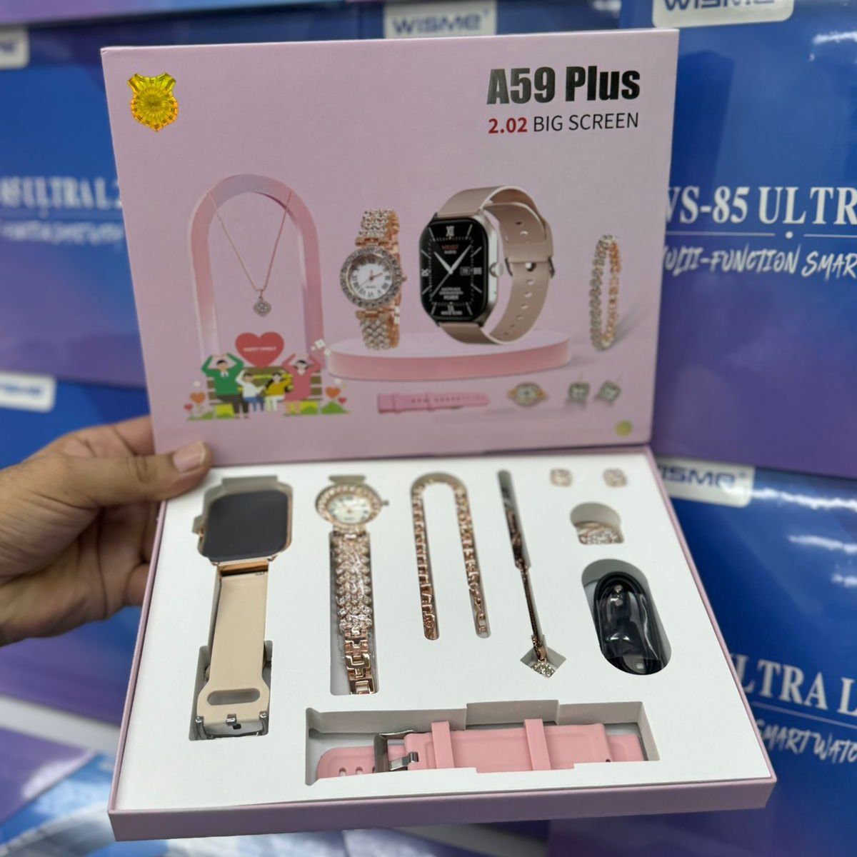 A59 Plus 6-in-1 Ladies Smart Watch Set