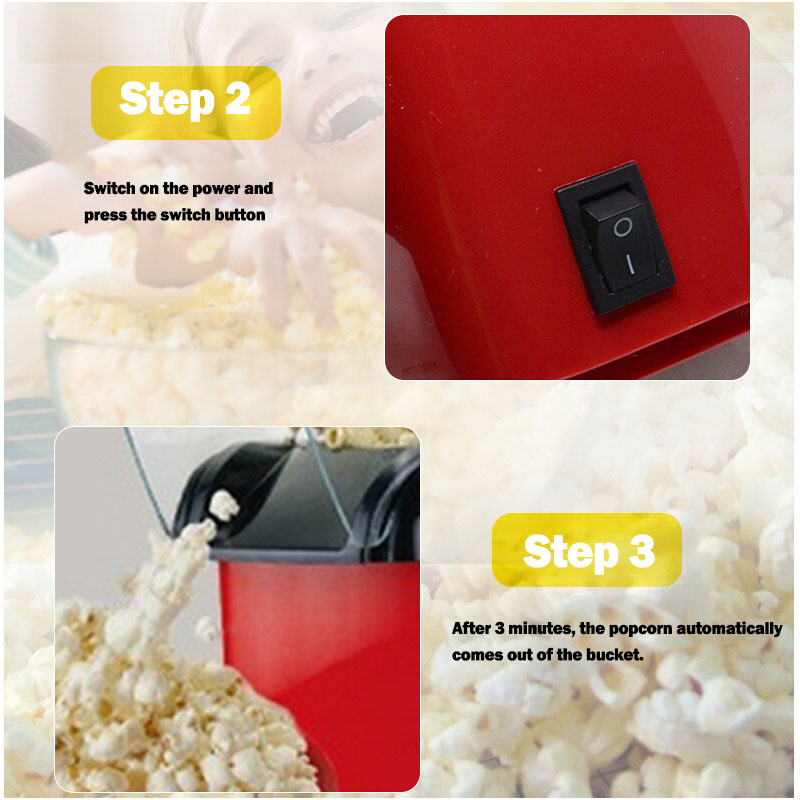Mini Hot-Air Popcorn Machine