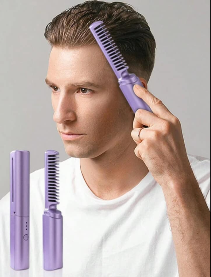 Portable Rechargeable Hair Straightener Comb