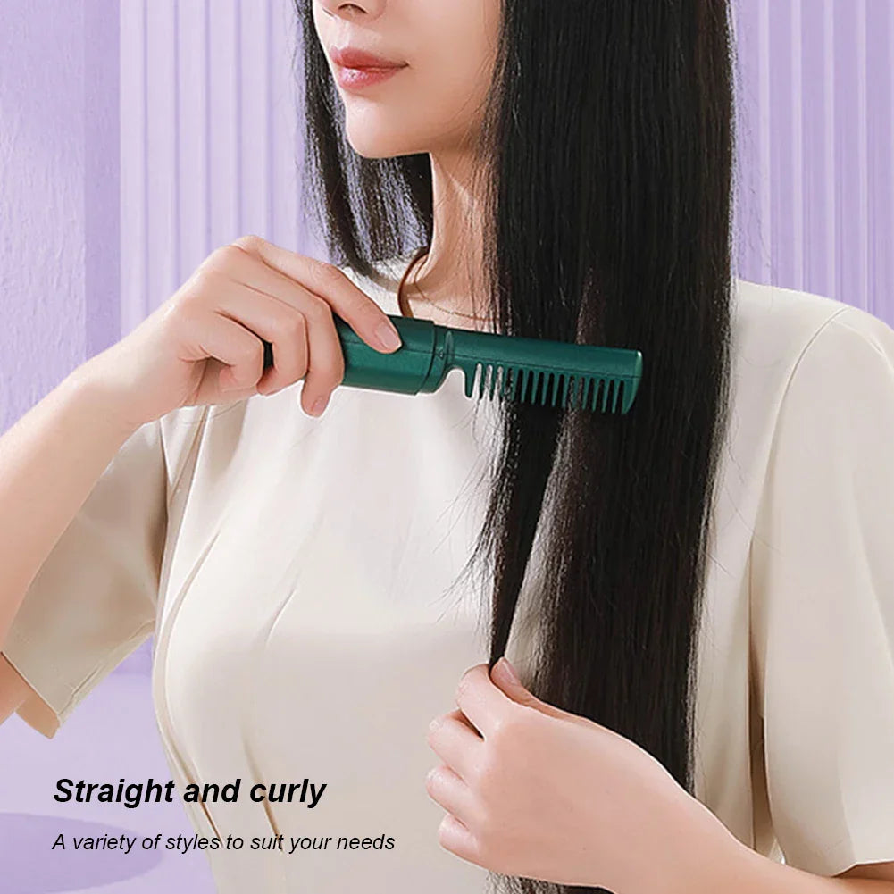 Portable Rechargeable Hair Straightener Comb
