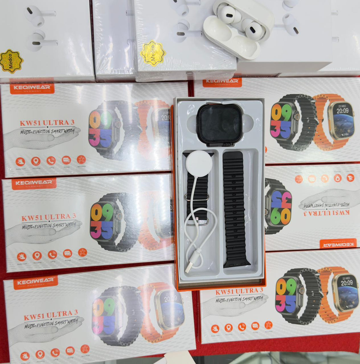 8-in-1 Tech Bundle – 4 Smart Watches + 4 Wireless Earbuds