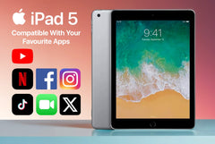 📱✨ Apple iPad 5 – 32GB | Lightweight Design, Reliable Power