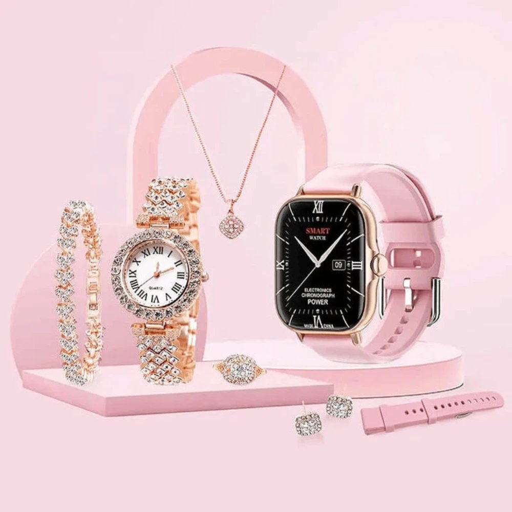 A59 Plus 6-in-1 Ladies Smart Watch Set